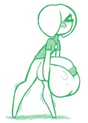 2019 anthro balls bottomless bottomless_male closed_eyes flora_fauna genitals heavy_balls holding_balls huge_balls huge_cock hyper hyper_balls large_balls large_penis male male_focus male_only oc oliver_(screwroot) original_character oversized_balls penis pent_up screwroot shadow shaking_legs shirt solo solo_male struggling teeth_clenched white_background