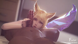 ahri from k/da series by firolian
