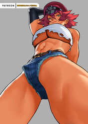 1girls capcom cessa female female_only final_fight fit_female huge_breasts poison_(final_fight) pov solo street_fighter street_fighter_v underboob