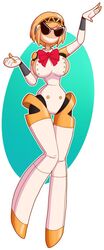 1girls 5_fingers aegis_(cosplay) aigis_(cosplay) big_breasts bimbo bimbofication blonde_hair blue_eyes blush breasts cosplay disney doll female female_only full_body hair high_heels highres hips humanoid knick_knack large_breasts lipstick makeup narrow_waist permanent_smile persona persona_(series) persona_3 pixar robot robot_girl short_hair smile smiling solo solo_female standing sunglasses sunnification swimsuit thick thick_thighs thighs transformation wide_hips wrenzephyr2