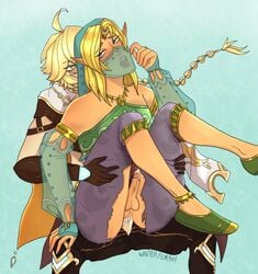 aether (genshin impact) from breath of the wild by winterfemboi