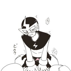 blush elec_man embarrassed leg_grab mega_man mega_man(classic) riding sex sweat text