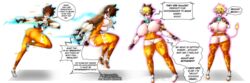 1girls ass_expansion bimbo bimbofication blizzard_entertainment brain_drain brainwashing breast_expansion cow_girl cowgirl english_text female goggles lactating lactation mind_break orange-tinted_eyewear overwatch schinkn sequence text tinted_eyewear tracer transformation transparent_background visor