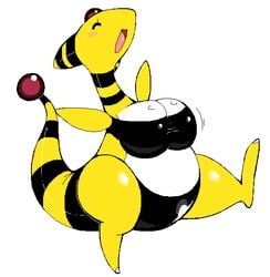 ampharos big_breasts bikini chubby exed_eyes fat female furry motion_lines nintendo overweight pokémon_(species) pokemon pokemon_(species) pokemon_focus slightly_chubby thick_thighs video_games