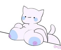 :3 anthro big_ass bongo_cat breasts feline large_breasts meme silly_cats tail