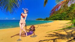 2girls alya_cesaire assisted_exposure bikini breasts delux exposed female female_only hi_res high_resolution marinette_cheng marinette_dupain-cheng miraculous_ladybug multiple_girls nipples pussy uncensored undressing_another