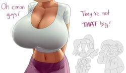 1girls 2020 2020s 3girls absurd_res alternate_breast_size amphibia anne_boonchuy belly_button big_breasts black_hair blonde_hair breast_focus brown_hair cleavage dark-skinned_female dark_hair dark_skin deep_cleavage dialogue disney disney_channel english english_text female female_focus female_only female_pervert female_protagonist group hi_res hidden_face huge_breasts human implied_yuri keramagath large_breasts light_hair marcy_wu midriff multiple_girls pale_skin saint_james_school_uniform sasha_waybright school_uniform schoolgirl stomach straight_hair t-shirt taiwanese teenage_girl teenager text thai tight_clothing trio tummy young yuri