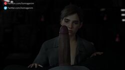 1boy 1girls 3d angry angry_face animated big_penis blender brown_eyes brunette dark-skinned_male ellie_(the_last_of_us) ellie_williams forearm_cock freckles imminent_oral indoors interracial kneeling measuring naughty_dog no_sound oral penis_measuring pov pov_eye_contact sitting size_comparison size_difference slap the_last_of_us the_last_of_us_2 tomoganim video