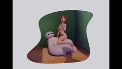 1girls 3d animated baymax big_hero_6 brown_hair cass_hamada disney human_penetrated marvel mature_female no_sound nude robot robot_on_human robot_penis sex_machine tagme video