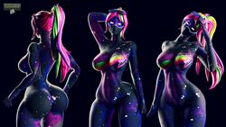 1girls 3d 3d_(artwork) abs areolae behind_view big_breasts breasts cosmic_skin curvy eyewear_on_head female female_only fortnite fortnite:_battle_royale galaxia_(fortnite) hand_on_head huge_ass large_ass long_hair looking_at_viewer mask nipples nude sunglasses sunglasses_on_head tagme thick_thighs wide_hips wotm8h8