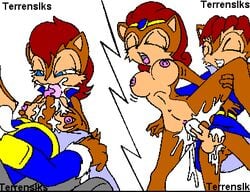 alicia_acorn archie_comics chipmunk chipmunk_humanoid clothing cum elias_acorn female furry furry_female hair incest mammal mammal_humanoid maximillian_acorn milf mobian_(species) outercourse paizuri queen red_hair rodent rodent_humanoid sally_acorn sega sex sonic_(series) sonic_satam sonic_the_hedgehog_(archie) sonic_the_hedgehog_(comics) sonic_the_hedgehog_(series) terrenslks