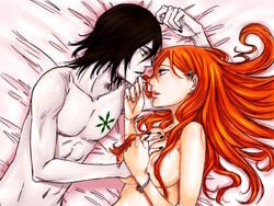 1boy 1girls arrancar bleach espada female inoue_orihime male tagme ulquiorra_cifer