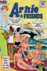 2girls alias_the_rat archie_andrews archie_comics multiple_girls nude surfing