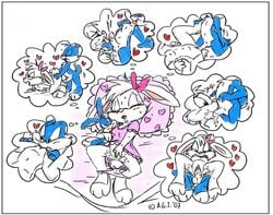 2007 a.g.i. anthro blue_fur buster_bunny cub fur furry male mammal rabbit tagme tiny_toon_adventures