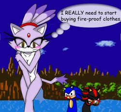 anthro blaze_the_cat bleeding blood blush breasts cat color covering day female fur furry hedgehog interspecies male multiple_males nude outdoors shadow_the_hedgehog sonic_(series) sonic_the_hedgehog sonofx51 sonomatic tagme thought_bubble