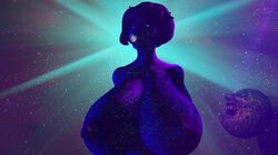 3d big_breasts breasts cosmic_skin earth female giant_breasts giantess huge_breasts implied_vore macro moon naked nude planet sfm short_hair source_filmmaker space stars vore zoeysfm