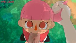 1boy 1girls animal_crossing animal_crossing_girl animated blowjob edit fellatio female forced hair_pull loop madclown24 male mp4 nintendo no_sound oral outside pink_hair reupload tagme video villager_(animal_crossing)