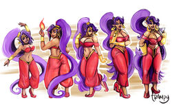 1girls age_progression armpits bare_shoulders belly belly_button big_breasts breast_expansion breasts cleavage female female_only flats growth hips humanoid large_breasts milf milfification navel shantae shantae_(character) smooth_skin solo solo_female thick thick_thighs thighs trampy-hime transformation transformation_sequence voluptuous wide_hips