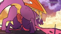 activision animated anus blitzdrachin cynder doggy_style dragon female_penetrated feral feral_on_feral from_behind from_behind_position gif knot male_penetrating penetration pussy sex spyro spyro_the_dragon straight vaginal video_games