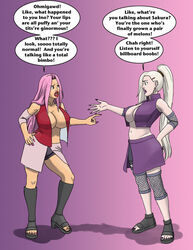 2girls bimbo ino_yamanaka naruto sakura_haruno surakuraanon tagme