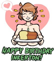 1girls bread breasts happy happy_birthday inkerton-kun inkuusan mama-chan mother