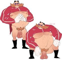 balls dr._eggman fabssdaf human male male_only mature_male moustache penis pubes solo sonic_(series)