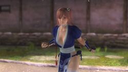 3d breasts cosplay dead_or_alive female game_screenshot honoka_(doa) japanese_clothes kasumi_(doa) kasumi_(doa)_(cosplay) revealing_clothes screenshot solo tagme