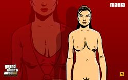 1girls breasts edit female female_only grand_theft_auto grand_theft_auto_iii maria_latore nude pussy red_background solo tagme