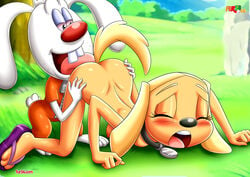 anthro ass bbmbbf blush brandy_and_mr._whiskers brandy_harrington breasts closed_eyes disney disney_channel female fur34 furry licking licking_anus licking_ass male male/female mr._whiskers nipples nude open_mouth palcomix sex tongue tongue_out toon_disney