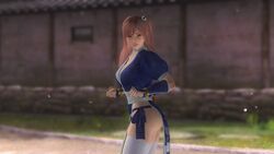 3d breasts cosplay dead_or_alive female game_screenshot honoka_(doa) japanese_clothes kasumi_(doa) kasumi_(doa)_(cosplay) revealing_clothes screenshot solo tagme