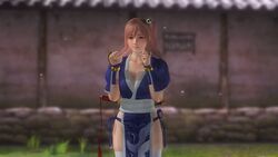 3d breasts cosplay dead_or_alive female game_screenshot honoka_(doa) japanese_clothes kasumi_(doa) kasumi_(doa)_(cosplay) revealing_clothes screenshot solo tagme