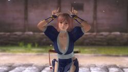 3d breasts cosplay dead_or_alive female game_screenshot honoka_(doa) japanese_clothes kasumi_(doa) kasumi_(doa)_(cosplay) revealing_clothes screenshot solo tagme