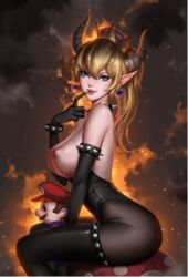 bowsette color colored gercrow mario mario_(series) new_super_mario_bros._u_deluxe super_mario_bros. tagme