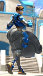 1futa 3d alternate_costume ass balls big_ass blue-tinted_eyewear bottom_heavy cadet_oxton futa_only futanari huge_ass huge_penis huge_testicles hung_bottom hyper hyper_balls hyper_penis hyper_testicles overwatch penis rattledbonezone solo source_filmmaker testicles thick_thighs tight_clothing tinted_eyewear tracer visor