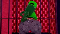 1girls 3d alternate_costume alternate_outfit animated ass cap club crop_top female hat huge_ass jeans koikatsu large_ass music my_hero_academia shounen_jump sound tagme thick_thighs tsuyu_asui twerking unski113d video