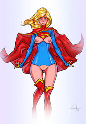 1girls 2017 areolae ass blonde_hair bottomless colored dc dc_comics exposed_breasts exposed_pussy female hi_res kannelart kara_zor-el light-skinned_female nipples pubic_hair pussy slight_blush solo solo_female supergirl superheroine superman_(series) thin_female thin_waist