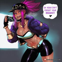 akali from k/da (league of legends) by tillian