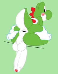 yoshi from mario (series) by somnamg