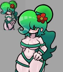 big_ass big_breasts bn casual_nudity cleavage female female_only friday_night_funkin friday_night_funkin_mod huge_ass huge_breasts mitori_(vs_human_impostor) revealing_clothes sideass vs_human_impostor