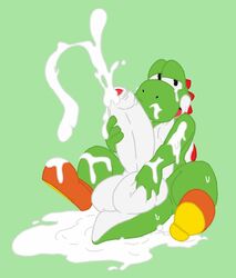 yoshi from mario (series) by somnamg