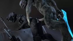 1boy 1girls 3d ambiguous_consent animated female female_human female_spartan_(halo) from_behind halo_(series) human interspecies male male/female male_sangheili_(halo) mp4 no_sound sangheili spartan_(halo) standing_sex straight torn_clothing vaginal_penetration vaginal_sex video white-crow