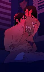 1boy 1boys 1female 1girl1boy 1girls 1male 2026 2d 2d_(artwork) 2d_artwork arm_hair bedroom black_hair breasts chest_hair comedy_central earrings female glasses grabbing_another's_ass grabbing_another's_hair grabbing_ass lifted_shirt lifting_shirt looking_at_each_other looking_at_partner painted_nails panties poster poster_(object) shirtless_male small_boobs small_breasts small_tits south_park stan_marsh sucking_breasts sucking_nipple tagme tagme_(artist) titties underwear wendy_testaburger