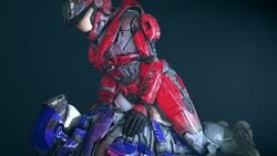 3d animated clothed_sex female_domination female_on_top femdom halo_(series) male_on_bottom malesub nxtius passionate power_armor sound spartan_(halo) straddling video