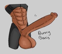 big_balls big_penis color cropped foreskin glans heavy_balls huge_cock james_(shewiff) lopunny mega_evolution mega_lopunny original_character partially_retracted_foreskin pokemon pokemon_(species) pokemon_dppt shaded shewiff sketch solo_male uncut