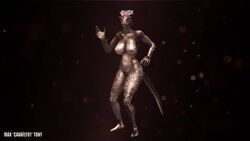 16:9 1girls 3d 3d_(artwork) animated anthro argonian bethesda_softworks big_breasts breasts cavafly01 dancing digital_media_(artwork) female hi_res music nipples non-mammal_breasts nude nurja red_sclera scalie short_playtime skyrim solo sound the_elder_scrolls video video_games webm widescreen