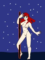 green_eyes looking_at_viewer nervous_smile nude posing red_hair rol_olimpus