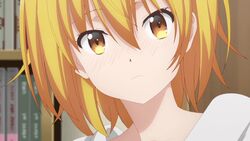 16:9_aspect_ratio 1girls animated areolae breasts dokyuu_hentai_hxeros female hd hd_(traditional) high_resolution hoshino_kirara human mp4 nipples nude orange_eyes orange_hair short_hair solo tagme undressing video wristwatch