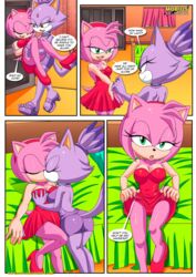 amy rose from burning love (comic) by bbmbbf