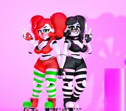 3d baby_(fnafsl) circus_baby circus_baby_(fnaf) five_nights_at_freddy's goth_baby gothic seductive so87baby summer_of_87_baby