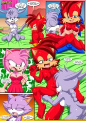 5_toes amy_rose anus ass balls bbmbbf blaze_the_cat blush breasts burning_love_(comic) comic feet female female/female fiona_fox kissing licking licking_pussy male male/female mobius_unleashed nicolette_the_weasel palcomix penis pussy sega sex sonic_(series) sonic_the_hedgehog sonic_the_hedgehog_(series) vaginal_penetration vaginal_sex yuri